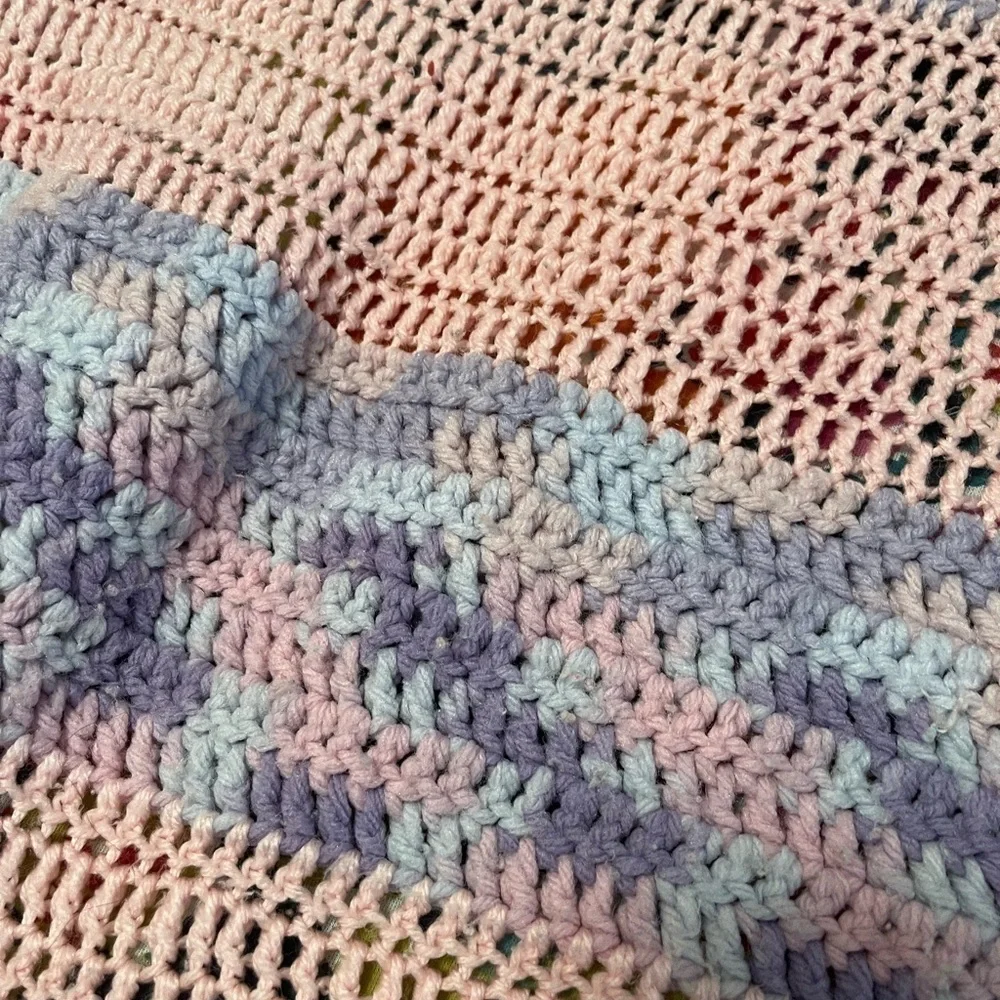 Vintage Handmade Afghan.